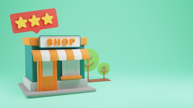 店舗のイラスト画像