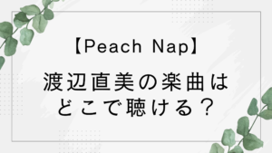 渡辺直美の歌(Peach Nap)どこで聞ける？東京ドーム公演で歌手デビューを告白し話題に！